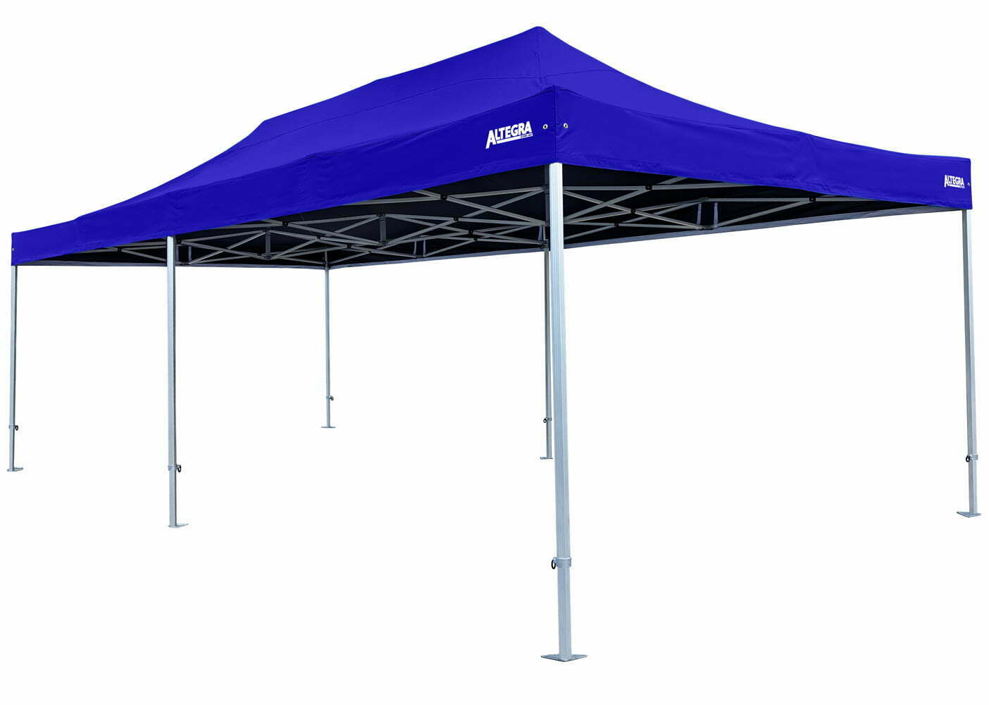 Altegra Heavy Duty 4x8m marquee in royal blue - our large portable folding event marquee that covers up to 50 people with 32m^2 sheltered area.